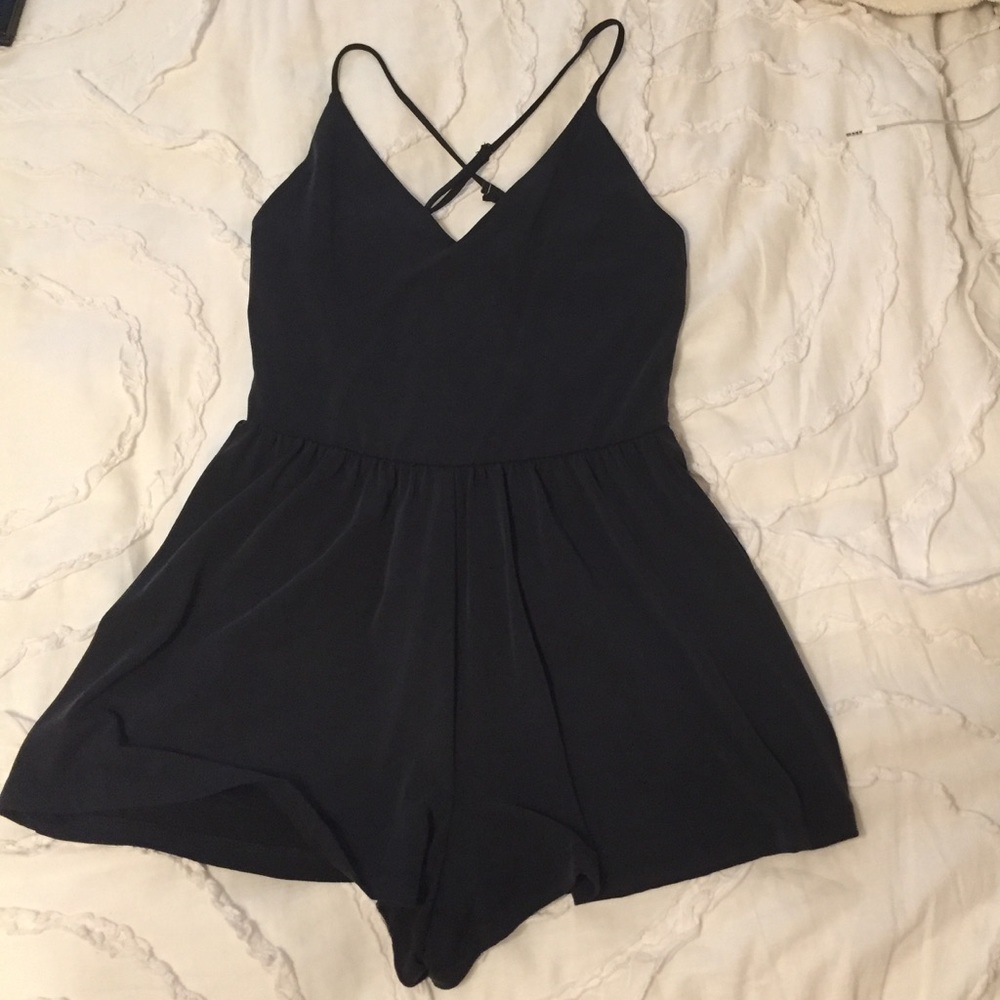 Charcoal Grey Romper
